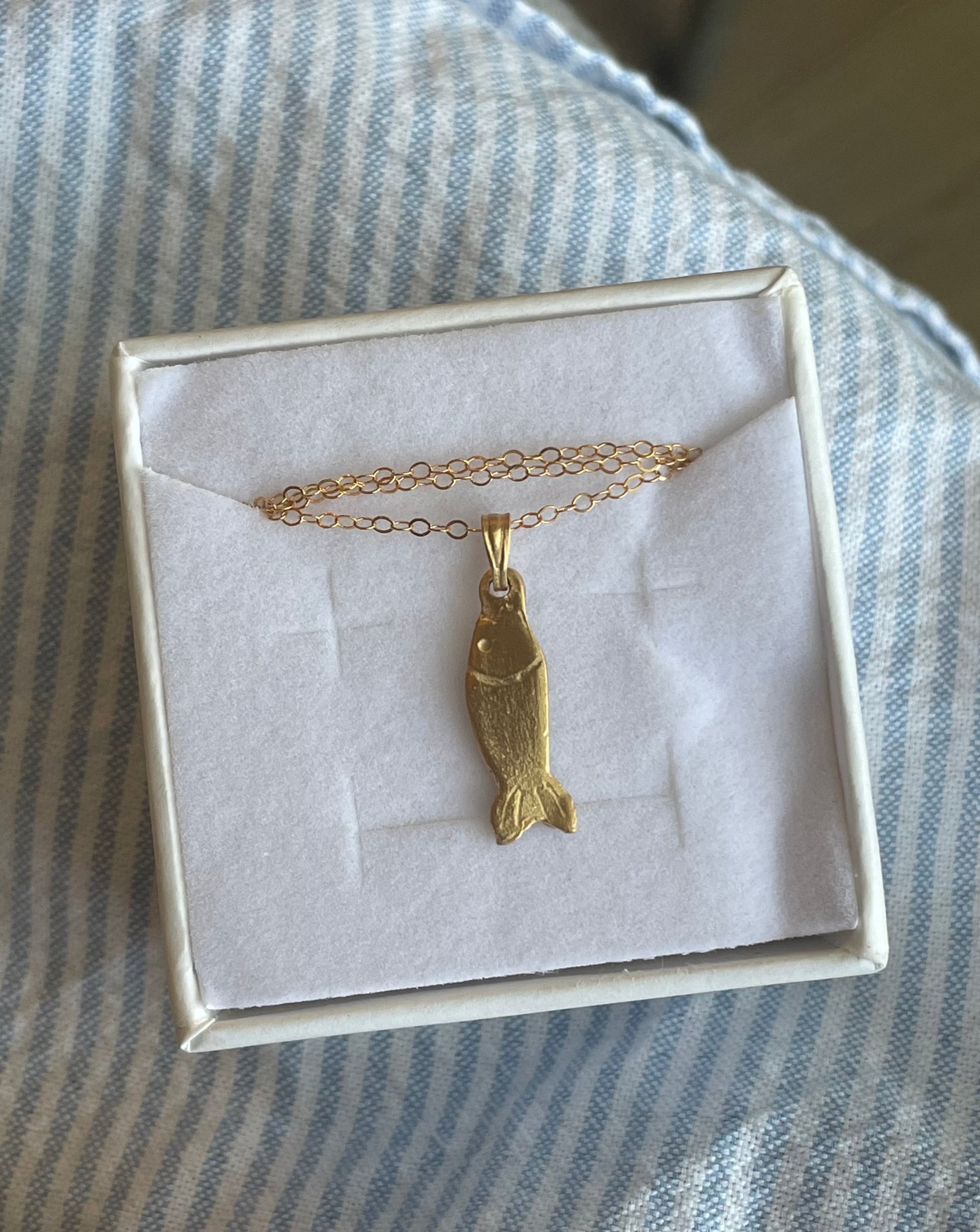 Fish Milagro Necklace - Gold