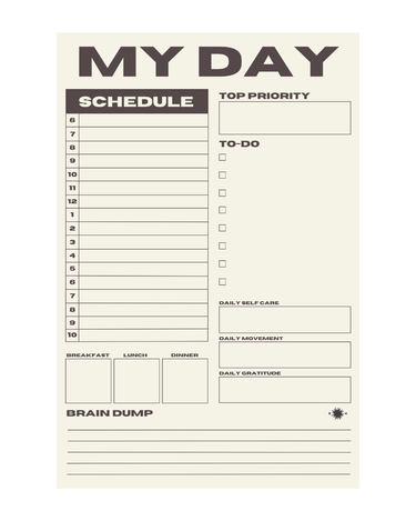 Daily Planner Pad