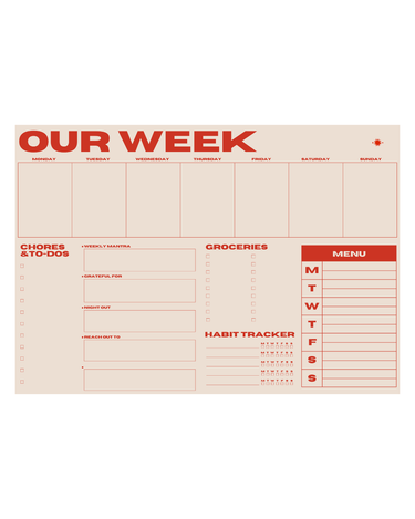 Our Week Planner Pad