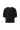 Black babydoll-style blouse with short balloon sleeves on a white background.