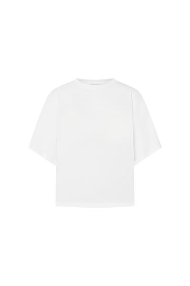 White t-shirt on a white background
