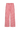 Red and white gingham pants on a white background.