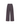 A pair of wide-leg trousers in a blue, fine micro-check pattern of black and muted red, shown against a plain white background.