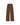 A pair of brown wide-leg pants with a subtle small-scale plaid pattern, shown flat against a solid white background.