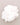 A white ruffled fabric flower accessory, likely a hair clip or decorative flower, shown on a neutral light gray background.