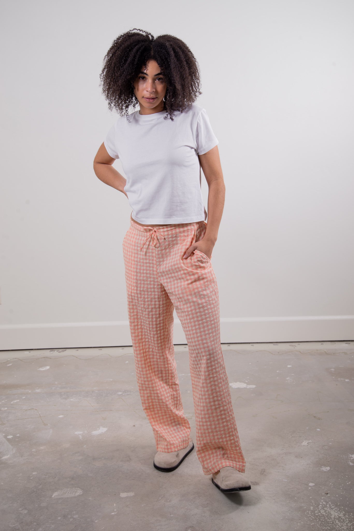 The Perfect Pant - Pink Gingham