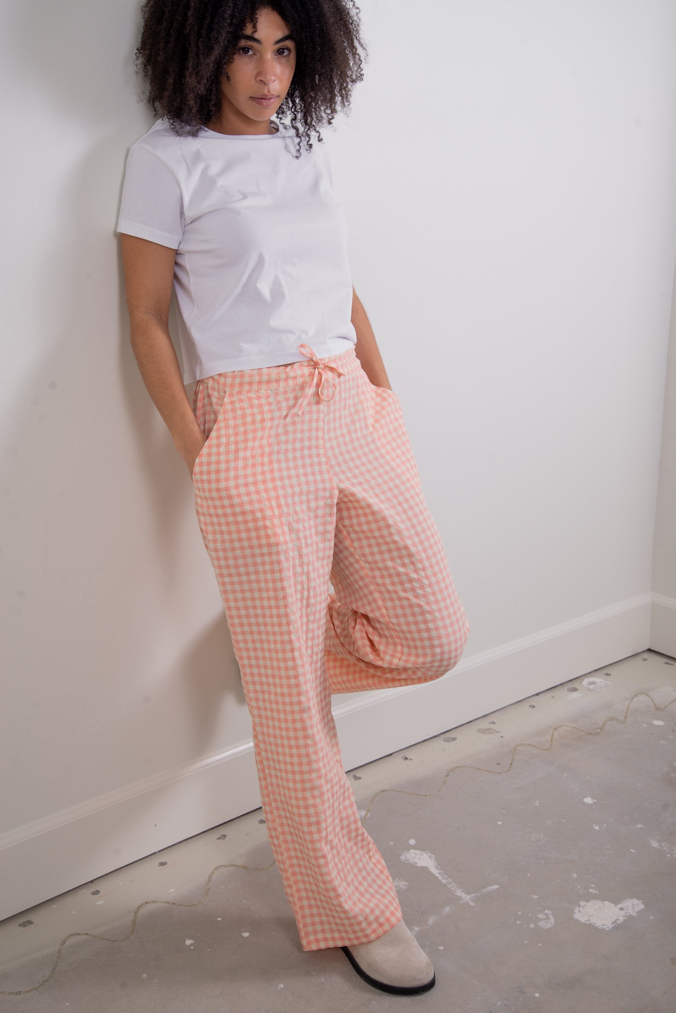 The Perfect Pant - Pink Gingham