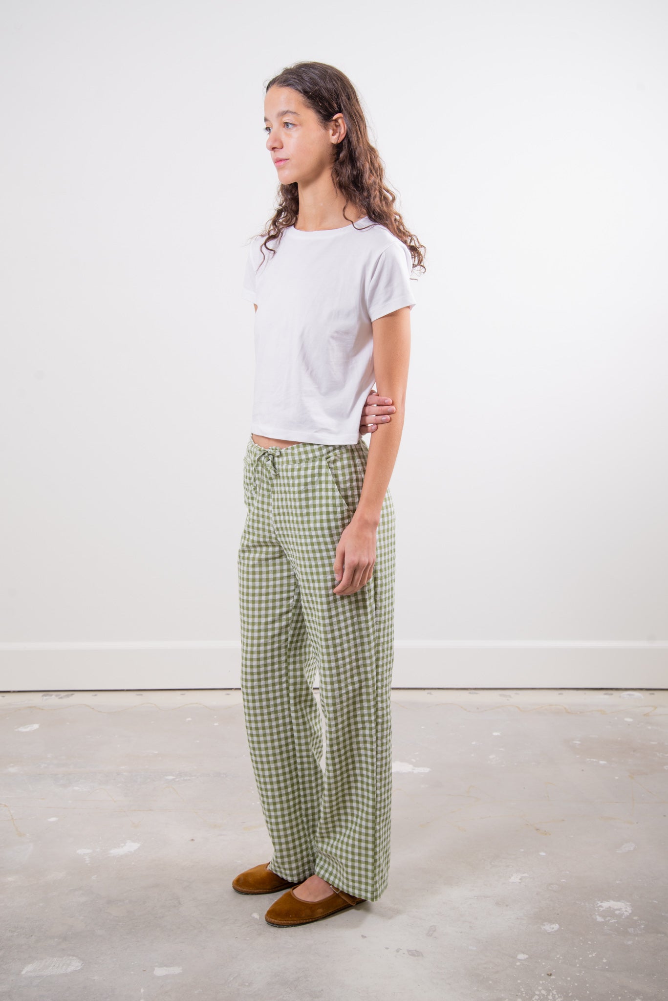 The Perfect Pant - Green Gingham