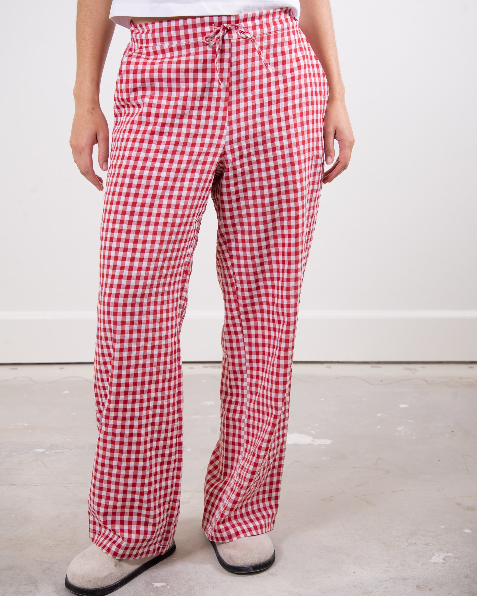 The Perfect Pant - Red Gingham