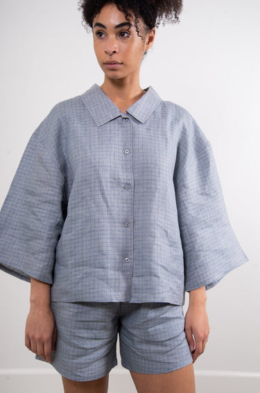 The Linen Set - Blue Check