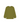 Green knit sweater with rolled hems on a white background