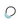 Black hair tie with a light blue resin accent on a white background