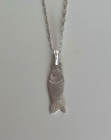 Fish Milagro Necklace - Silver