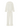 White long sleeve blouse with a ruffled collar and matching pants with a ruffled hem on a white background.