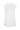 White dress with ruffled sleeves on a white background