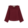 Maroon blouse on a white background