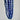 Multiple strands of blue beads on a light gray background