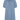 Blue paid dress with a tie neckline and short sleeves on a white background.