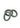 Two striped rubber bands on a white background