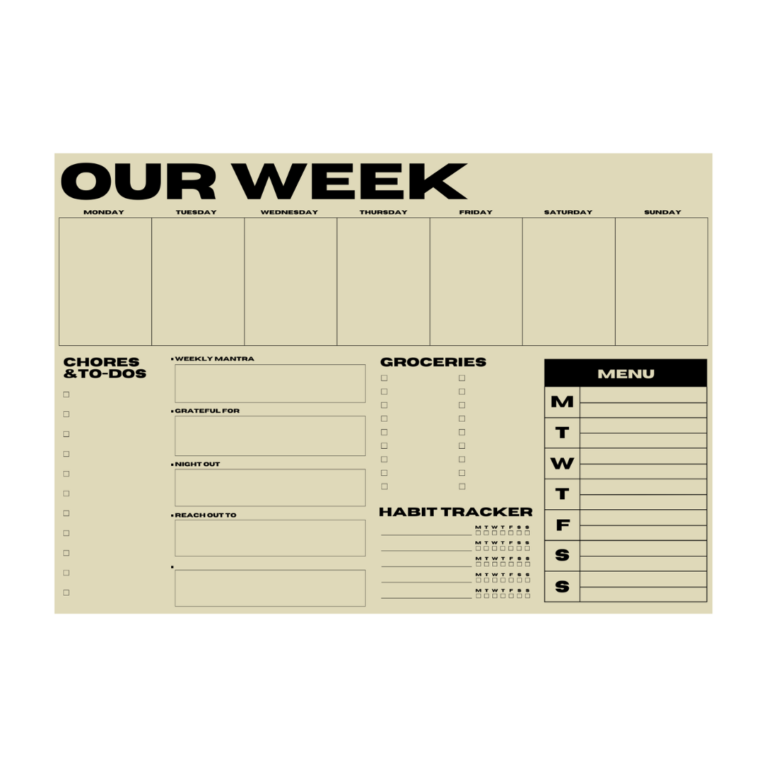 Our Week Planner Pad