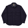 Dark blue shirt with two front pockets on a white background