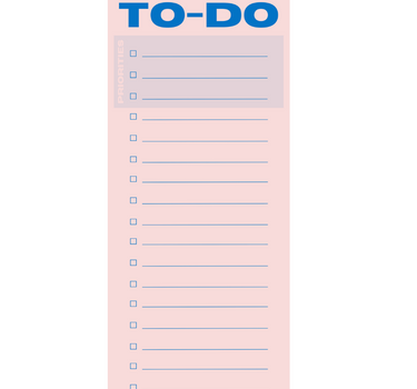 Bloc de liste de tâches - Rose/Bleu