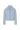 Light blue, zipper front wool jacket with a collar on a white background