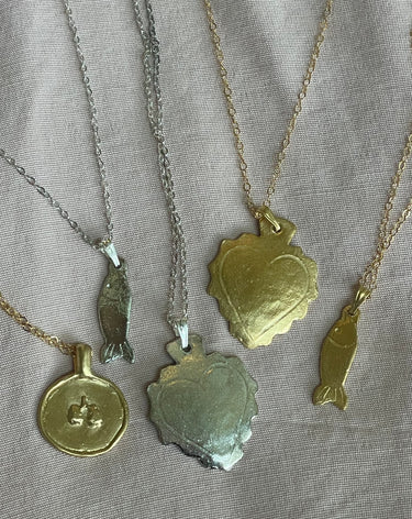 Fish Milagro Necklace - Silver