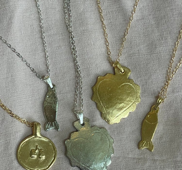 Fish Milagro Necklace - Silver
