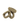 Striped dog toy with a knot on a white background