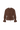 Brown blouse with front ties on a white background