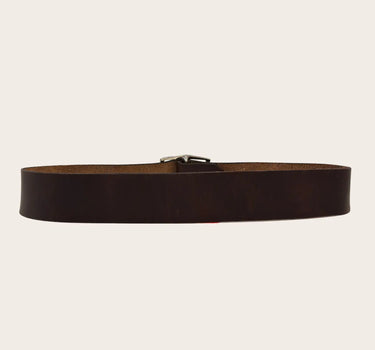 Brown Leather Belt with 'jetson' Buckle