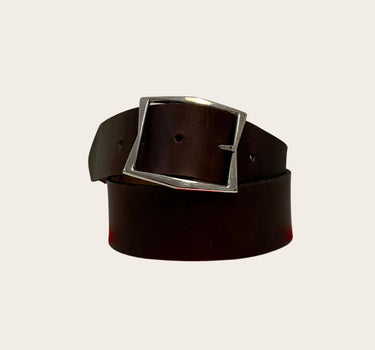 Brown Leather Belt with 'jetson' Buckle