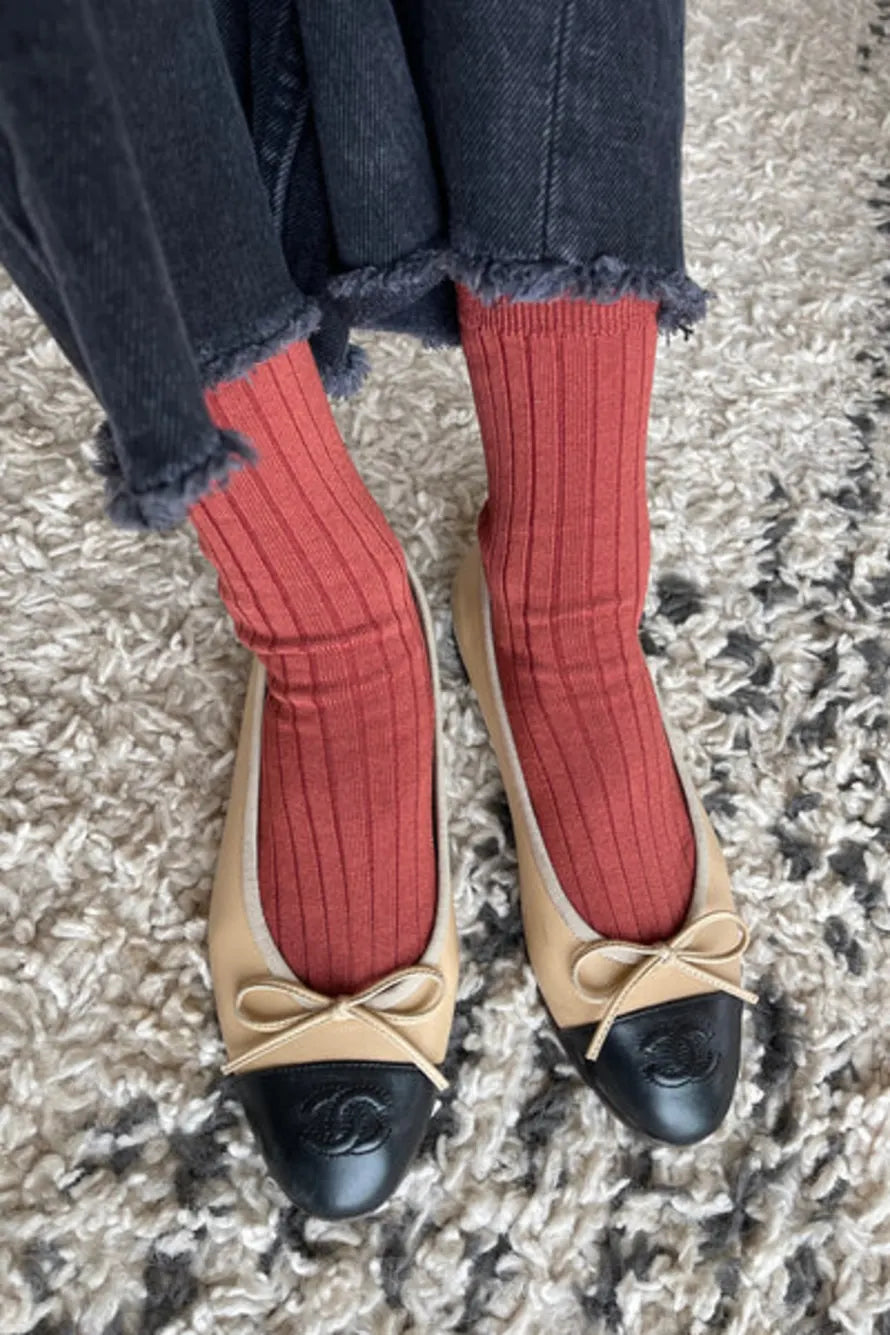 Her Socks - Terracotta
