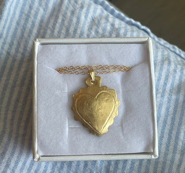Heart Milagro Necklace - Gold