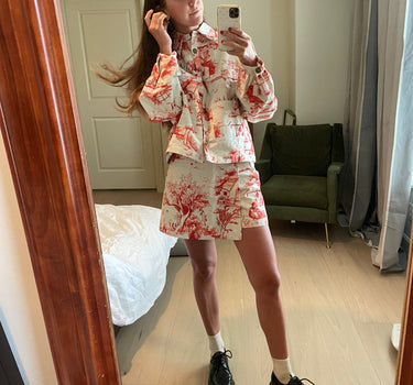 La chaqueta Amelie - Toile rojo