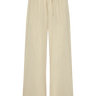Yellow striped pants on a white background.