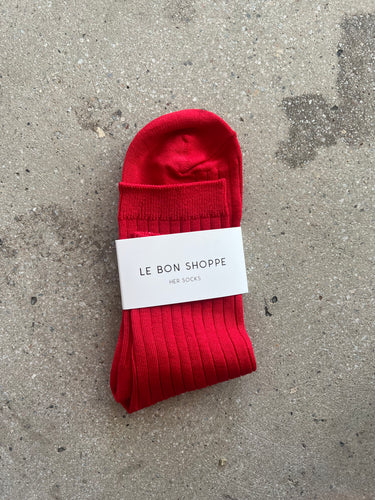 Her Socks - Classic Red