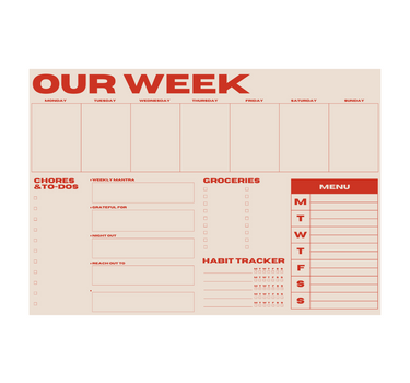 Our Week Planner Pad