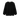 Black knit sweater with rolled hems on a white background.