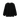 Black knit sweater with rolled hems on a white background.