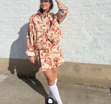 La chaqueta Amelie - Toile rojo