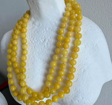 Yellow Jade Necklace