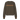 Brown sweater with a red stripe and a yellow stripe on a white background.