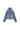 Blue denim jacket on a white background