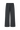 Black wide-leg pants with a drawstring waist on a white background