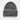Gray textured beanie on a white background