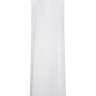 White sleeveless dress on a white background