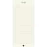 Minimalist to-do list notebook with a white cover and black text on a white background