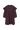 Purple knee-length dress with long sleeves and a ruffled collar on a white background.